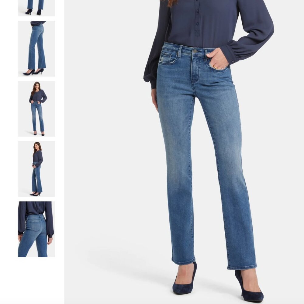 nydj bootcut jeans medium wash